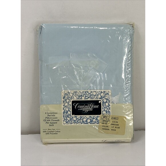 Lands' End Other - Lands End Coming Home King Pillowcases Set Of 2 Light Blue
